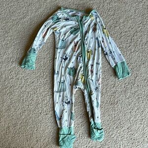 Caden lane convertible romper 3-6 months in monster mash